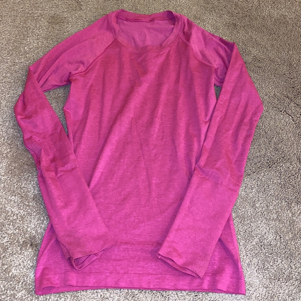 Lululemon Swiftly Tech 2.0 Long Sleeve Pow Pow Pink Size 4